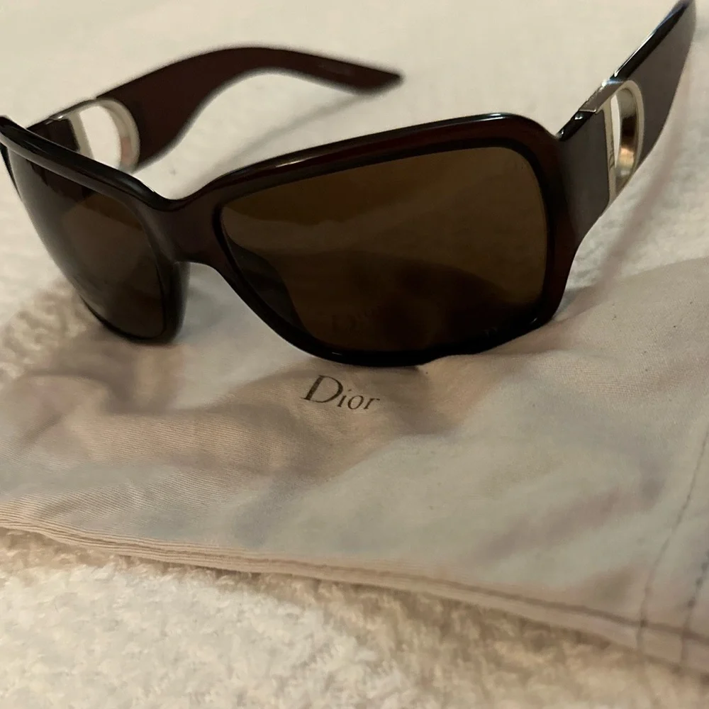 Dior Day 1 Sunglasses Brown/Gold - No Case Included Like New Excellent Conditio